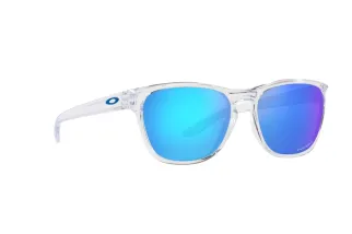 Lunettes de soleil OAKLEY Manorburn - verres Prizm Sapphire, monture Polished Clear