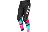 Pantalon vélo FLY RACING Rayce - fuschia/noir/teal
