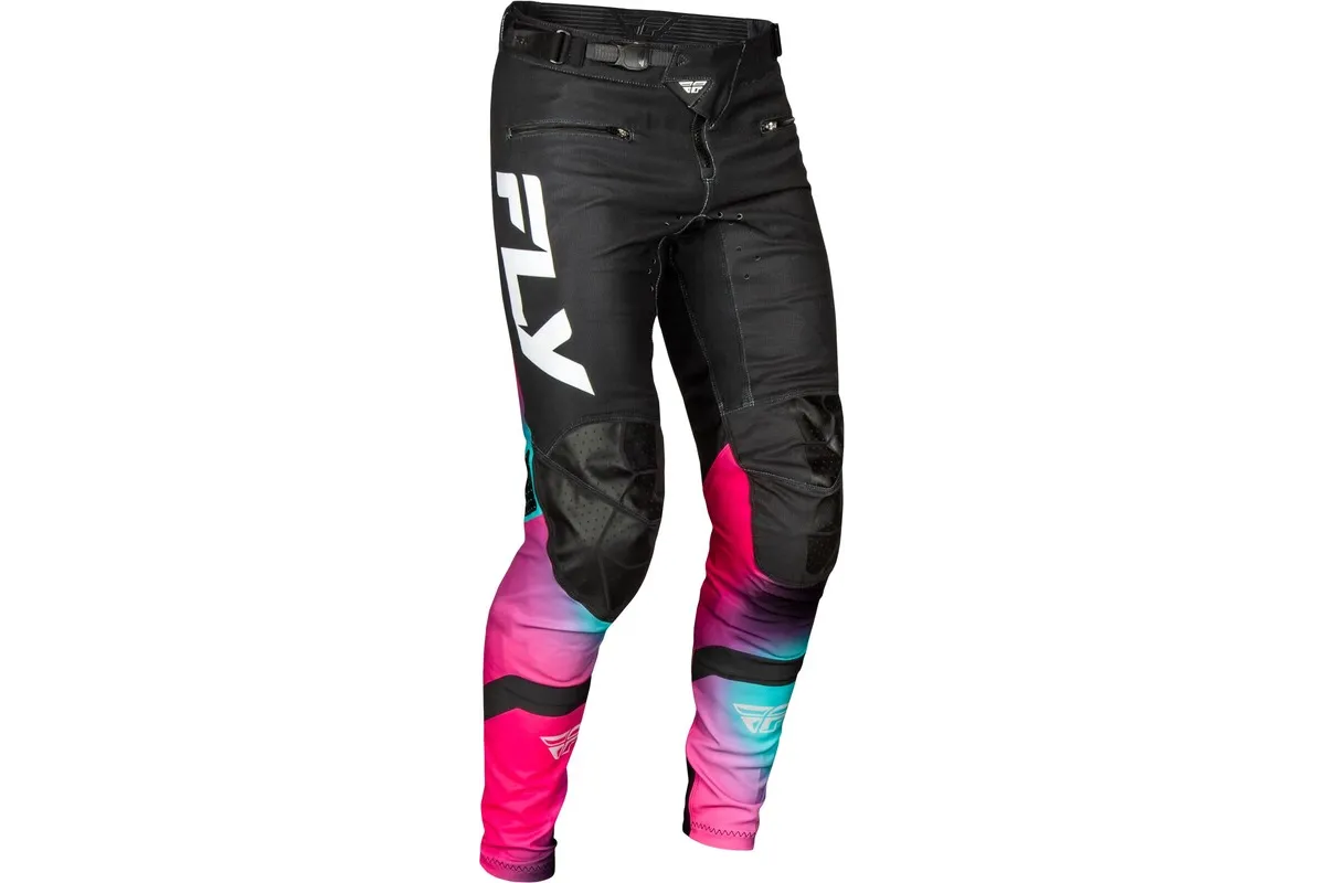 Pantalon vélo FLY RACING Rayce - fuschia/noir/teal