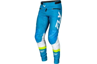 Pantalon vélo FLY RACING Rayce - bleu/blanc/vert citron