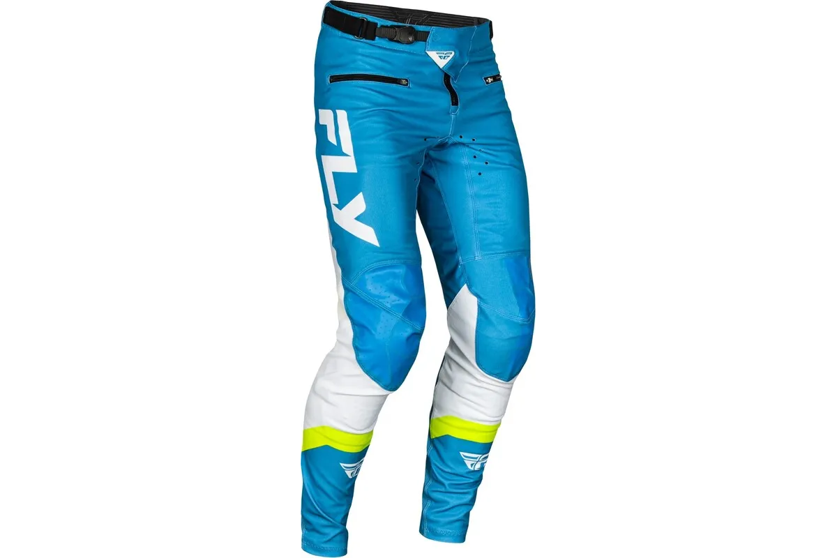 Pantalon vélo FLY RACING Rayce - bleu/blanc/vert citron