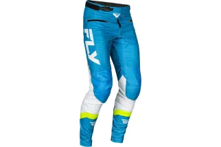 Pantalon vélo FLY RACING Rayce - bleu/blanc/vert citron
