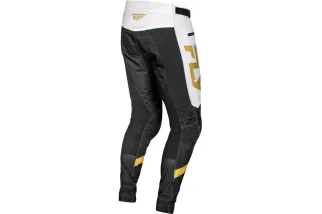 Pantalon vélo FLY RACING Rayce - blanc/noir/or
