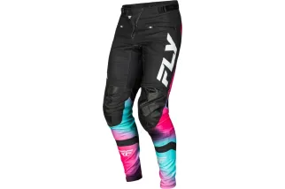 Pantalon vélo enfant FLY RACING Rayce - fuschia/noir/teal