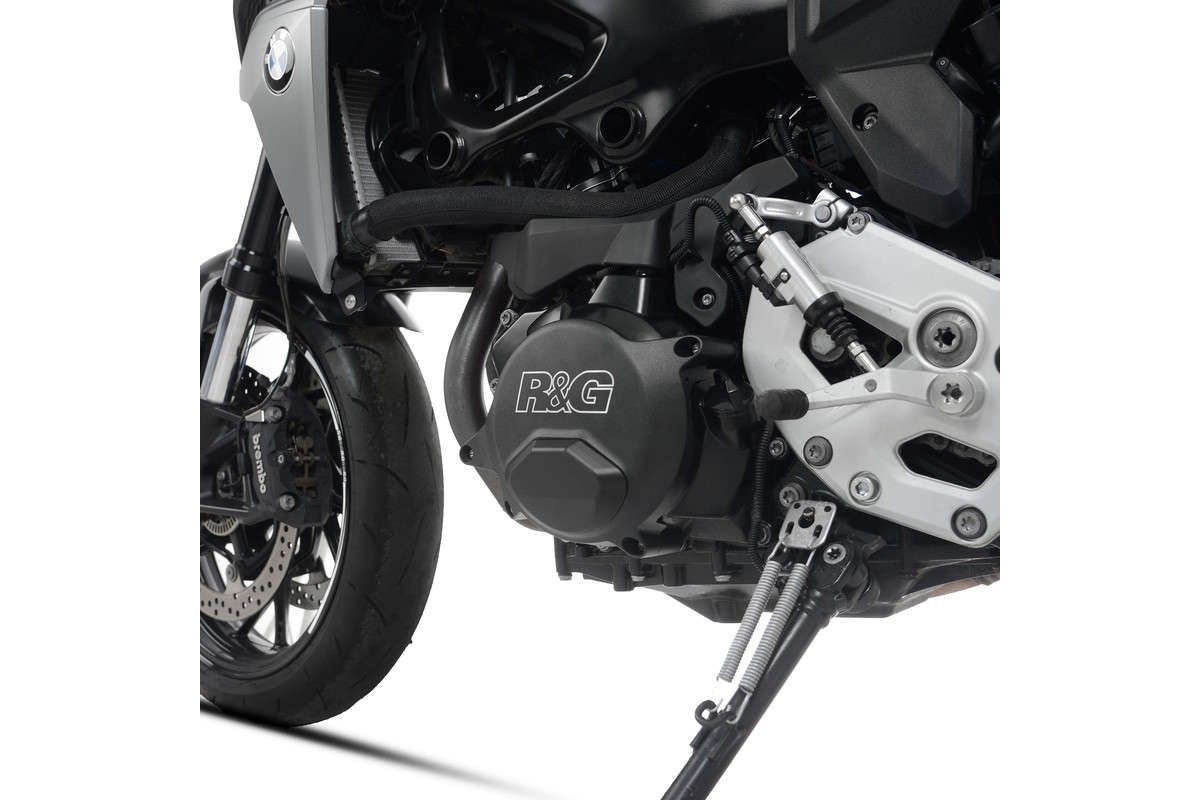 Kit de couvre-carter moteur (alternateur/embrayage) R&G RACING PRO noir