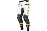 Pantalon vélo enfant FLY RACING Rayce - blanc/noir/or