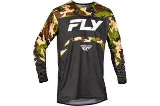 Maillot vélo FLY RACING Rayce - noir/camo