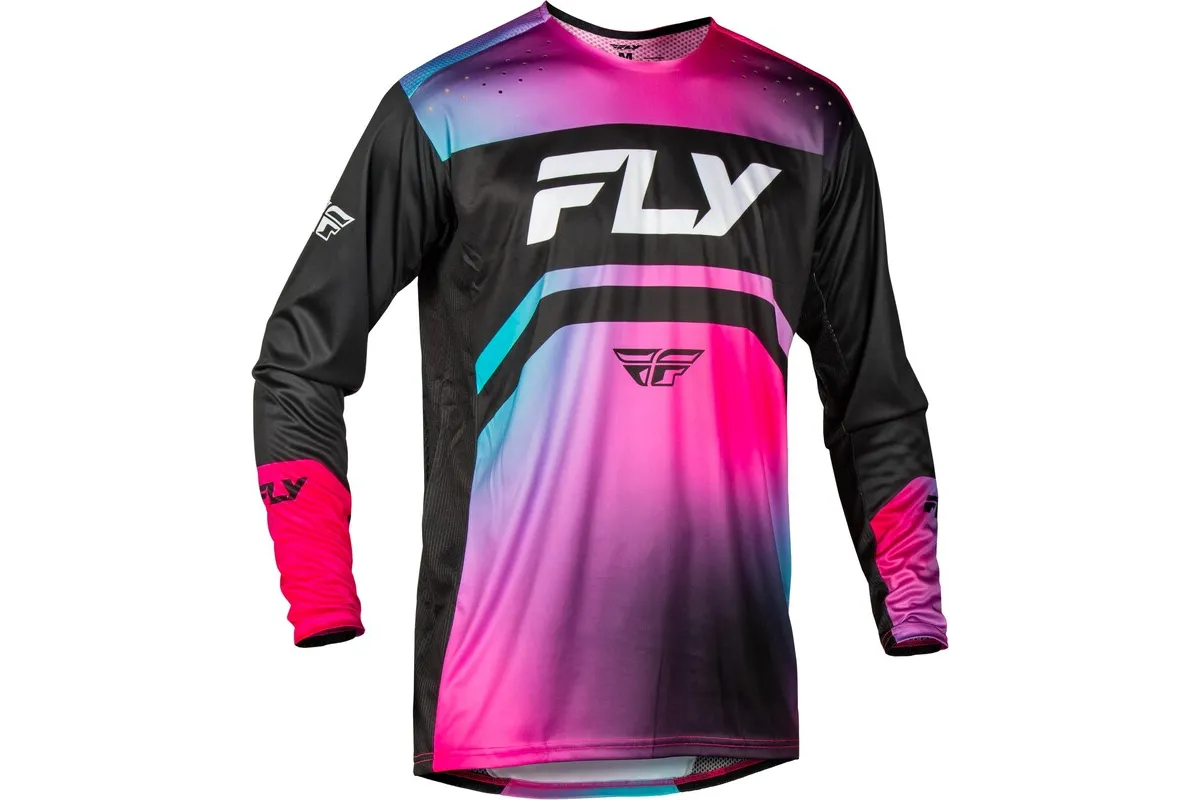 Maillot vélo FLY RACING Rayce - fuschia/noir/teal