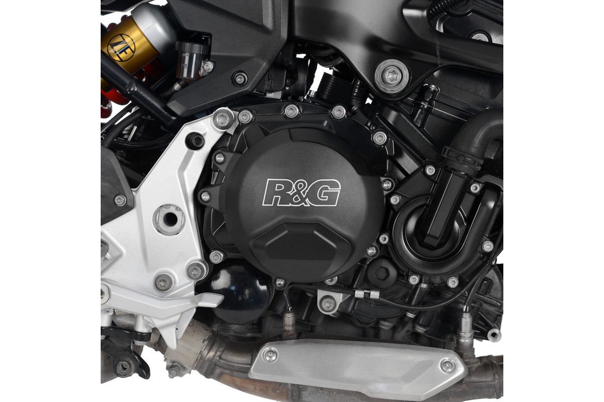 Couvre-carter droit (embrayage) R&G RACING PRO noir