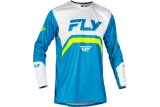 Maillot vélo enfant FLY RACING Rayce - bleu/blanc/vert citron