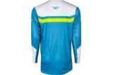 Maillot vélo enfant FLY RACING Rayce - bleu/blanc/vert citron