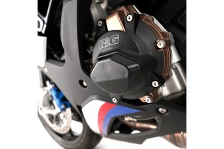 Kit de couvre-carter moteur (alternateur/embrayage) R&G RACING PRO noir