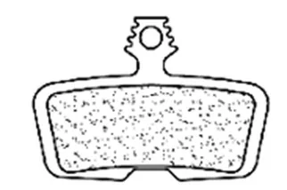 Plaquette de frein pour vélo électrique CL BRAKES ECX - métal fritté - 4054ECX