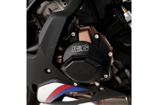 Kit de couvre-carter moteur (alternateur/pompe à eau/embrayage)  R&G RACING PRO noir