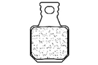 Plaquette de frein pour vélo électrique CL BRAKES ECX - métal fritté - 4062ECX