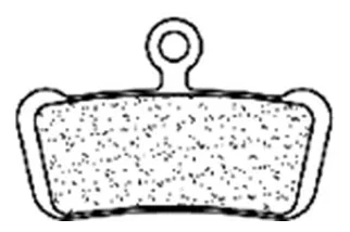 Plaquette de frein pour vélo électrique CL BRAKES ECX - métal fritté - 4060ECX