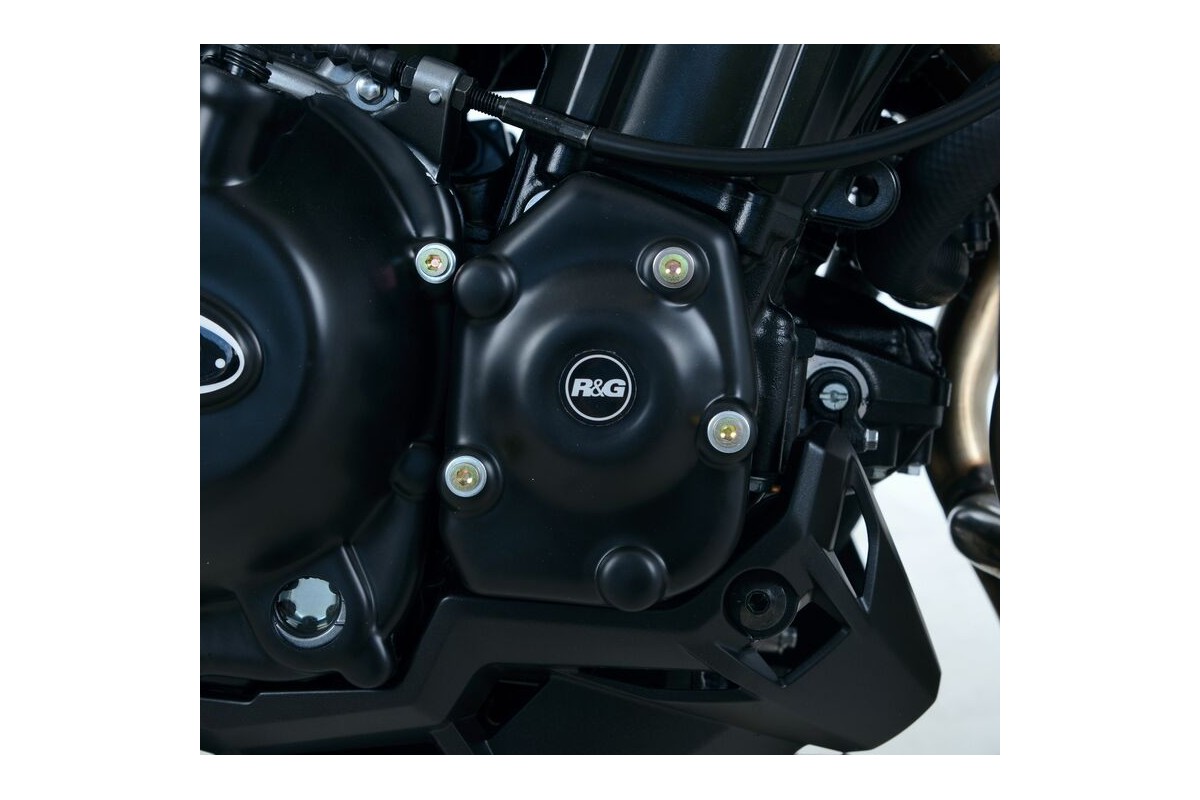 Couvre-carter droit (démarreur) R&G RACING noir Kawasaki Z900