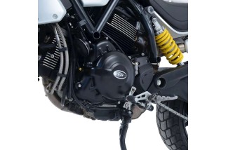 Couvre carter R&G RACING droit (embrayage mécanique) noir Ducati Scrambler 1100