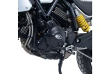 Couvre carter R&G RACING droit (embrayage mécanique) noir Ducati Scrambler 1100