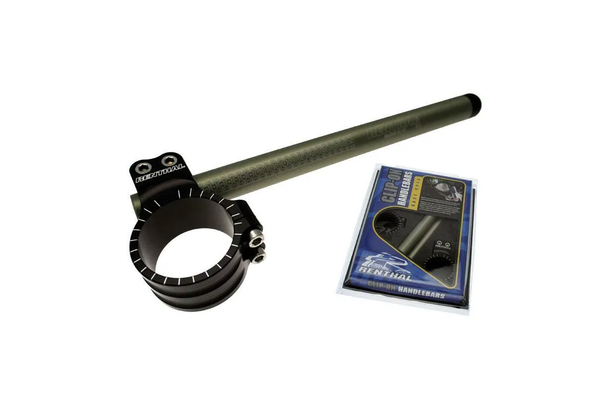 Guidons bracelet RENTHAL Original Ø51mm hauteur +0mm déport +40mm/7° noir