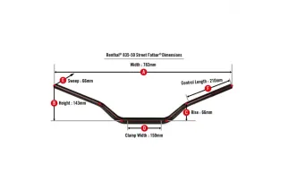 Guidon RENTHAL Street Fatbar 835