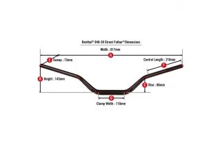Guidon RENTHAL Street Fatbar 848
