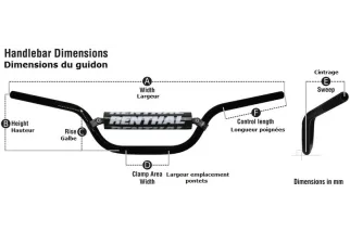 Guidon RENTHAL Fatbar 821