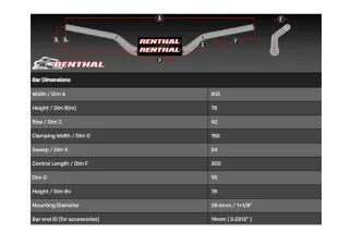 Guidon RENTHAL Fatbar 821 - Street KTM Adventure