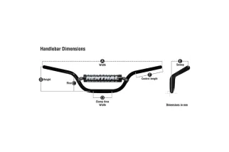 Guidon RENTHAL Twinwall 999 McGrath/KTM SX125-450