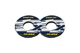 Paire de donuts de poignée RFX sport (X Bleu/Jaune)