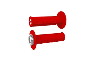 Rêvetements ODI ATV v2.1 Lock-On semi-gaufré - rouge/noir