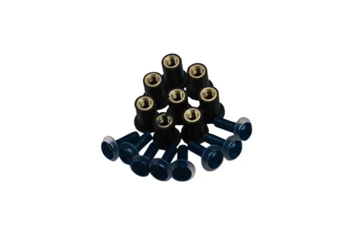 Kit de vis de bulle OXFORD - anodisé noir