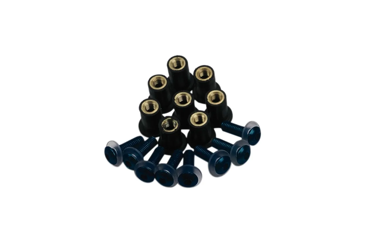 Kit de vis de bulle OXFORD - anodisé noir