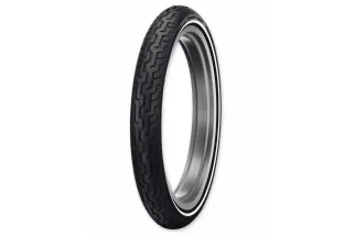 Pneu DUNLOP D402F MWW (HARLEY-D) Flancs Blancs Medium MH90-21 M/C 54H TL