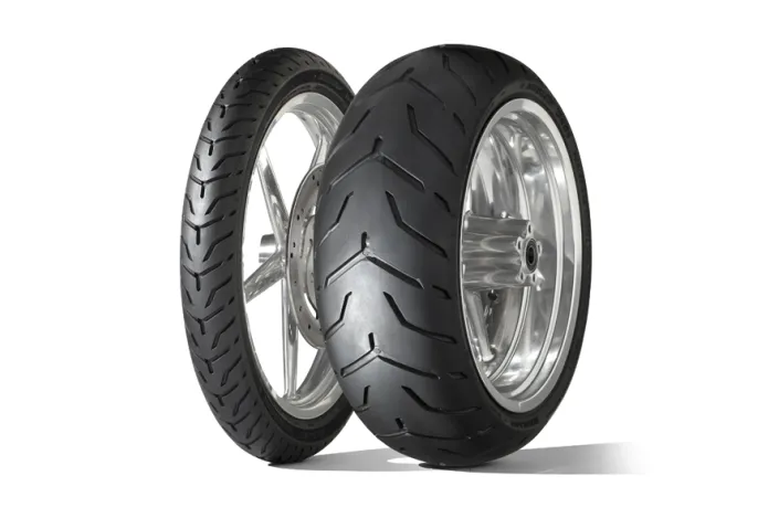 Pneu DUNLOP D408 F WWW (HARLEY-D) Flancs Blancs Larges 130/90 B 16 M/C 67H TL