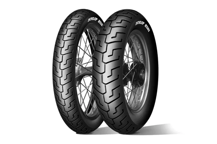 Pneu DUNLOP K591 (HARLEY-D) 100/90-19 M/C 51V TL