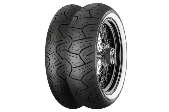 Pneu CONTINENTAL CONTILEGEND REINF WW Flancs Blancs 180/65 B 16 M/C 81H TL