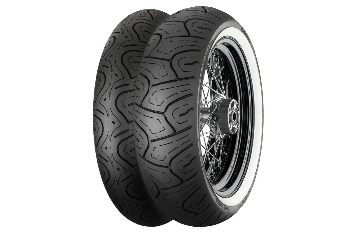 Pneu CONTINENTAL CONTILEGEND WW Flancs Blancs 130/80-17 M/C 65H TL