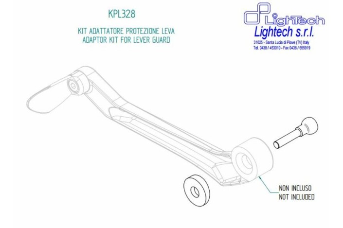 Adaptateur de protection de levier LIGHTECH - Unité