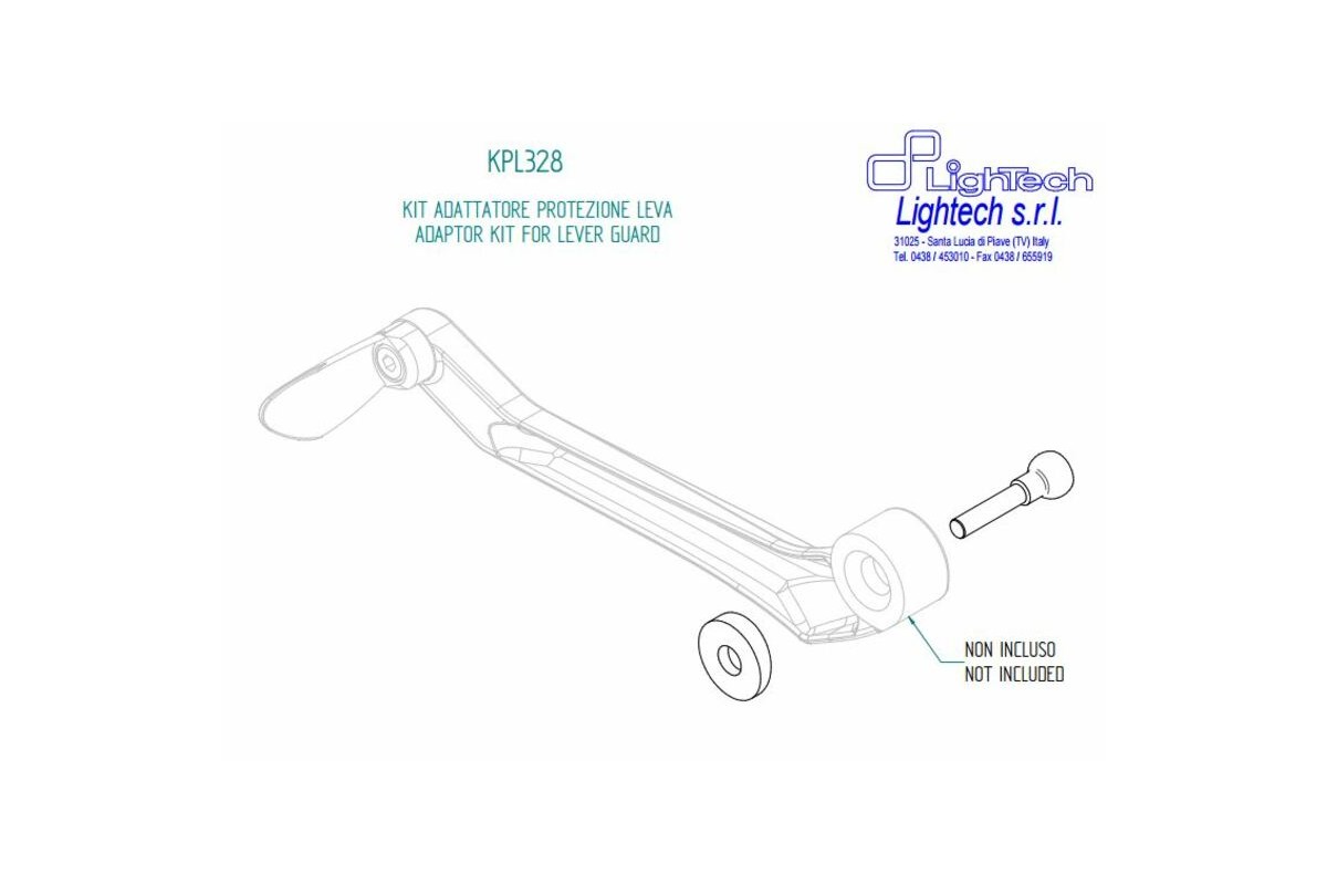 Adaptateur de protection de levier LIGHTECH - Unité