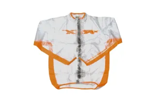 Veste de pluie RFX sport (Transparent/Orange) - taille enfant M (8-10 ans)
