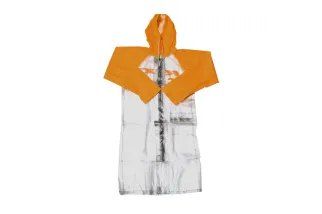 Imperméable long RFX Race (Transparent/ Orange) - taille 2XL