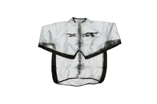 Veste de pluie RFX sport (Transparent/Noir) - taille enfant S (6-8)