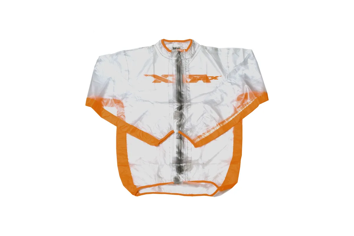 Veste de pluie RFX sport (Transparent/Orange) - taille enfant S (6-8 ans)