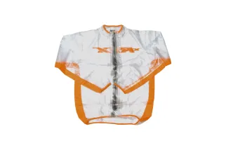 Veste de pluie RFX sport (Transparent/Orange) - taille enfant S (6-8 ans)