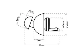 Bouchons d'oreille anti-bruit réutilisables OXFORD petite taille