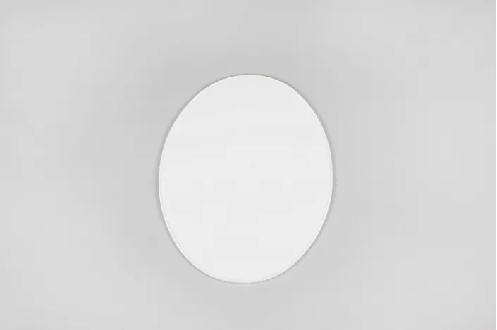 Plaque numéro frontale UFO Oval blanc