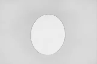 Plaque numéro frontale UFO Oval blanc