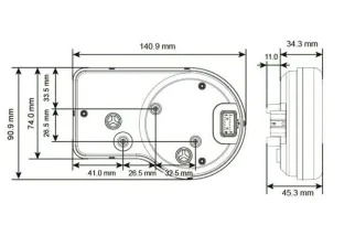 Compteur multifonctions KOSO RX-3