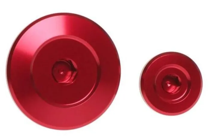 Jeu de bouchons de distribution de moteur RFX Pro (Rouge) - Suzuki RMZ250/450
